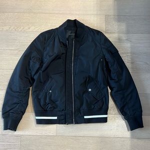 Andrew Marc foster nylon twill bomber jacket
